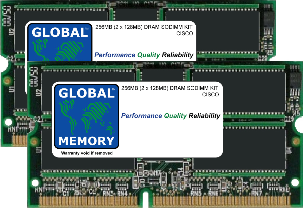256MB (2 x 128MB) DRAM SODIMM MEMORY RAM KIT FOR CISCO 12000 SERIES ROUTERS GSR LINE CARD ENGINE 3 (ISE) (MEM-LC-ISE-256)